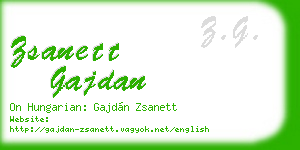 zsanett gajdan business card