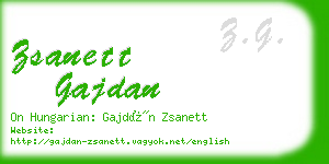 zsanett gajdan business card